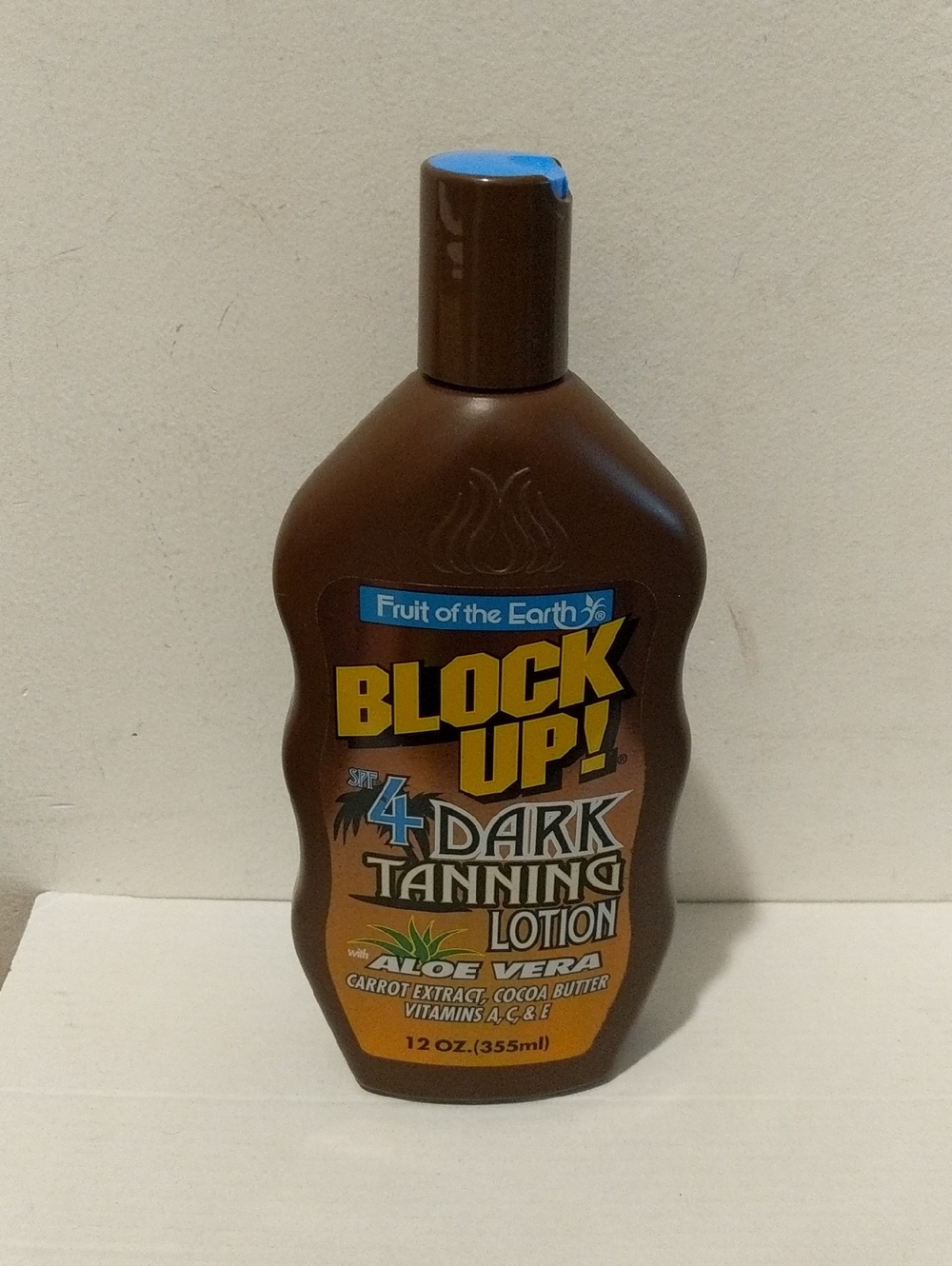 Fruit of the Earth Block Up! 4 Dark Tanning Lotion 12 oz.